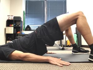 Bridges improve core and gluteal muscle strength, important for running