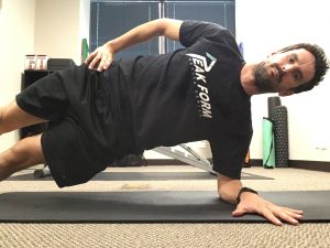 Side plank improves lateral core stability which is important for running